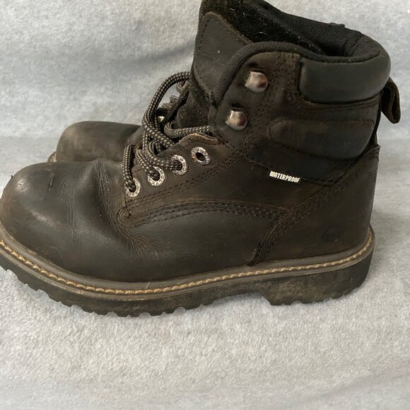 Wolverine Steel Toe EH Slip Resistant Mens Black Work Boots Sz 6W main image 5